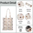 thumbnail image 2 of Baby's Cartoon Space Canvas Shopping Bag – Colorful Rocket Stars and Moon Design Reusable Tote, 2 of 6
