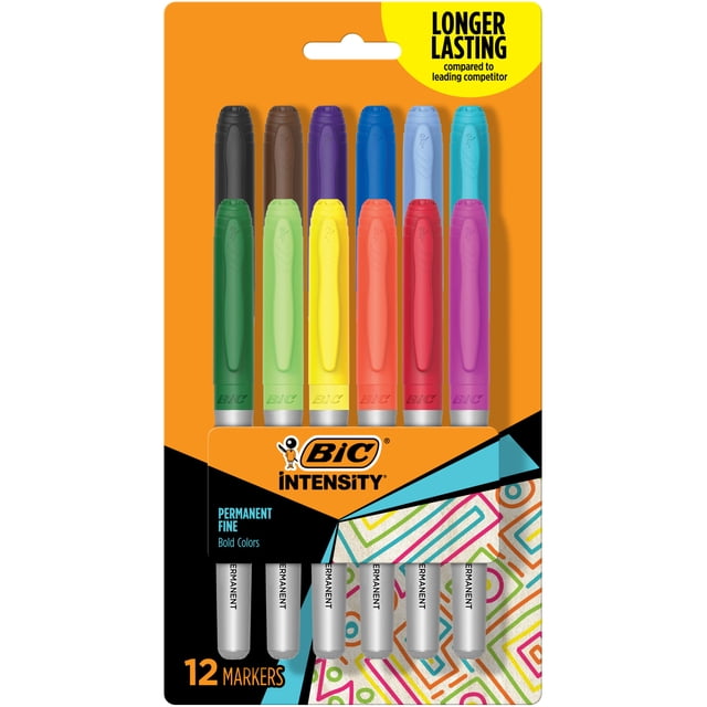 Marqueurs permanents aux couleurs assorties BIC Intensity Fashion