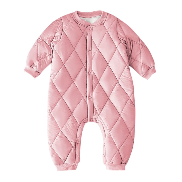 MeetoTime Baby Clothes Fall Winter Warm Cotton Jumpsuits Long Sleeved Infant Toddler Rompers Home Crawling Clothes