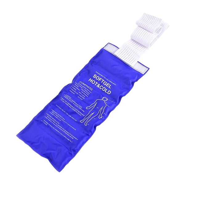 Milaget Sport Gel Imperméable Micro-Ondable Congelable Compresse Chaude Froide pour Blessure Bleu