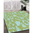 thumbnail image 3 of Ahgly Company Tapis d'Intérieur Lavables en Machine, Carrés Transitionnels Vert Pâle, 7' Carré, 3 of 7