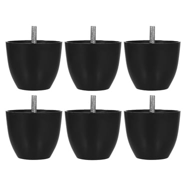 KAKOWELY Pied de support de Lit 6 Pcs Pieds de Meuble à Visser Pieds de Sofa à Visser Pieds de Chaise en Plastique Pieds de Sofa pour Armoire3.54"X2.95"X2.95 Pouces