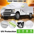 thumbnail image 3 of Graflsoa Housse de Camion Haut de Gamme avec Protection UV et Bandes Réfléchissantes, Nylon Imperméable Résistant à la Chaleur et aux Égratignures, Convient aux Pickups et Camions m (210x70x65 Po), 3 of 6