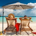 thumbnail image 2 of Beach Umbrellas for Sand, Beach Umbrella for Sand, Garden Umbrella Outdoor Stall Umbrella Beach Sun Umbrella Replacement Cloth 118Inch, Beach Umbrella Portable, Outdoor Umbrella with Stand, 2 of 8