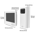 thumbnail image 3 of Meitianfacai Hygromètre Intérieur Extérieur 433 MHz Sans Fil LCD Rétroéclairé Température Humidité Moniteur avec Émetteur à Distance 328 Pieds/100 m Affichage de Pression Barométrique, 3 of 3