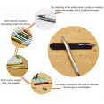 thumbnail image 3 of Airpow Fine Point Pen 6 In 1 Multifunctional Screwdriver Tool Caliper Level Scale Ball Point Pen 10Ml Cute Pens Smooth Writing, Retractable, Waterproof, Fading, 3 of 3