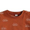 thumbnail image 4 of Ensemble 2 Pcs Bébé Manches Courtes Imprimé Soleil Hauts Shorts pour Enfants Garçons Filles, 4 of 7