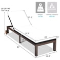thumbnail image 2 of Gymax Lot de 2 Chaises Longues Inclinables de Patio en Rotin Réglables avec Coussin et Roues, 2 of 10