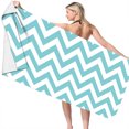 thumbnail image 2 of Serviette de Plage Sans Sable en Microfibre Couverture de Plage pour Piscine Gym, 2 of 6