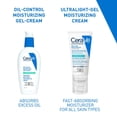thumbnail image 3 of CeraVe Oil Control Moisturizing Gel-Cream, Lightweight Face Moisturizer for Oily & Acne-Prone Skin with Oil-Absorbing Technology, 89mL, 3 of 9
