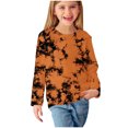 thumbnail image 3 of RXIRUCGD Chemises à Manches Longues pour Filles, Col Rond Mignon, Blouses Décontractées Élégantes (Orange, Taille : 3 Ans), 3 of 6