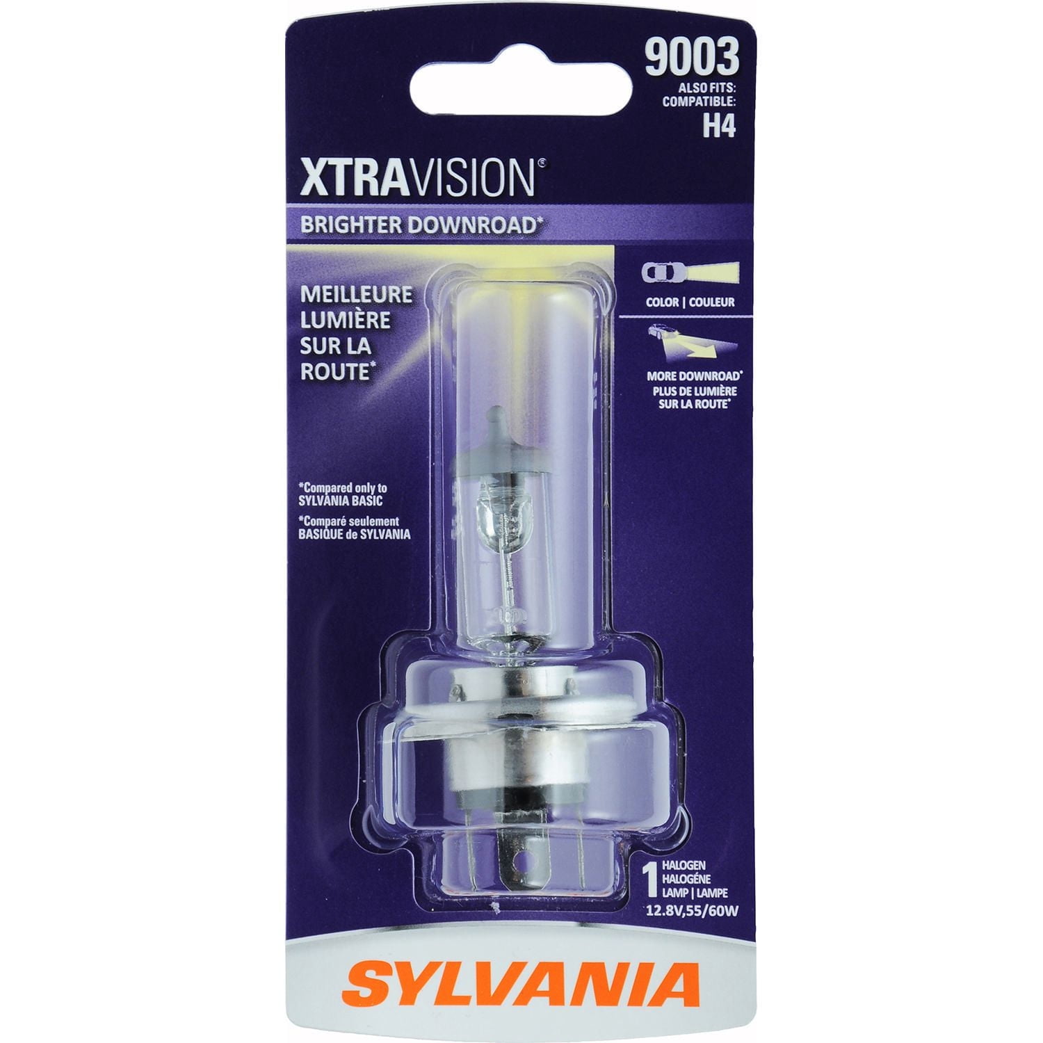 SYLVANIA 9003 XtraVision Halogen Headlight