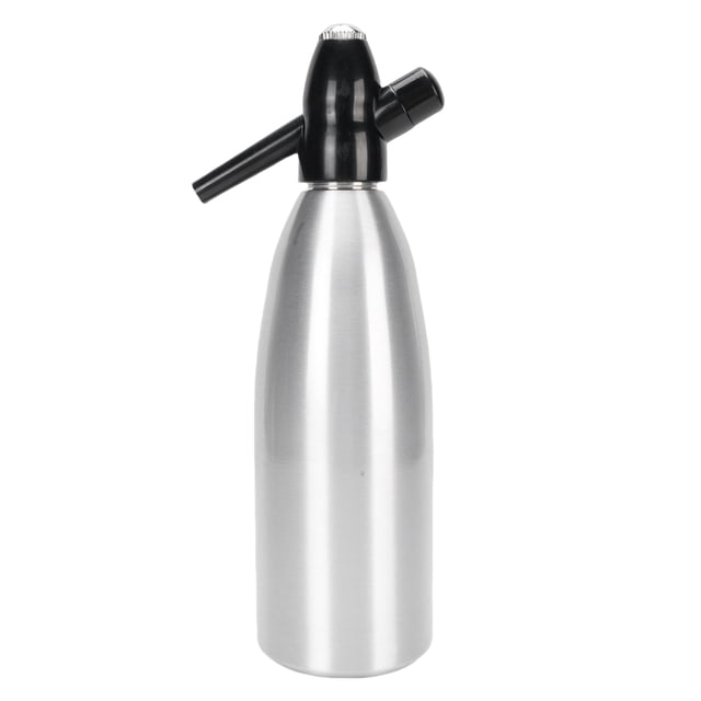 Carbonated Water Machine, Aluminum Plastic Compact Sparkling Water Maker 1L for Home Outdoor Use