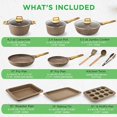 thumbnail image 3 of Nutrichef 22-Piece Maroon Marble Non-Stick Cookware and Bakeware Set - Professional Home Kitchen Collection with Multi-Sized Pots, Pans, and Heat-Resistant Tools, 3 of 3