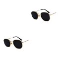 thumbnail image 3 of relayinert Fashionable Polarized Lens Small Square For Trendy Style Materials gold black gray C2 2Set, 3 of 6