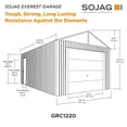 thumbnail image 3 of Garage Everest 3,65 x 6,09 couleur Charbon, 3 of 9