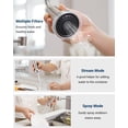 thumbnail image 2 of APPASO Brushed Nickel Commercial Kitchen Faucet with Pull Down Sprayer, Stainless Steel Single Handle Spring Kitchen Sink Faucet, 2 Spray Modes, 360° Swivel Spout, 2 of 12