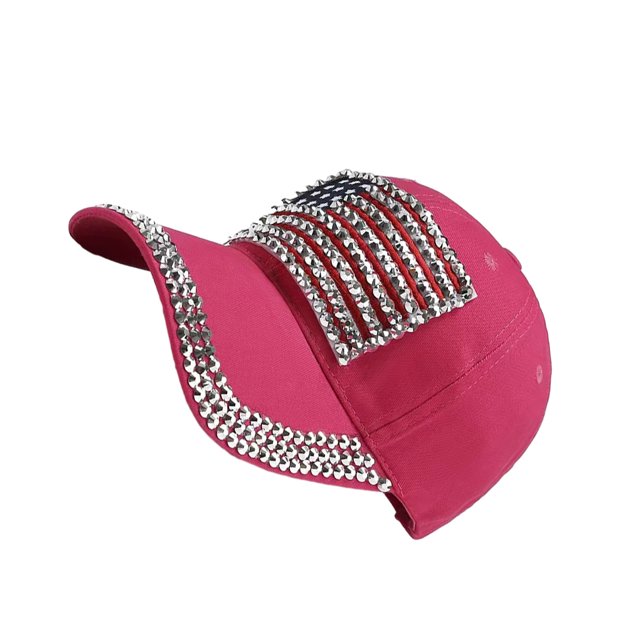 kurtrusly Casquette de Protection Solaire avec Sangle Réglable pour les Amateurs de Baseball Casquette de Baseball Chapeau de Polyester Multicolores à la Mode Rose Rouge 1Set