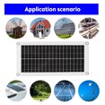 thumbnail image 4 of Mistaha 20W Polycrystalline Silicon Solar Panel Kit with IP6 Waterproof 12V Dual USB Output Battery Panel Controller, 300W 50A PWM Controller/2 Crocodile Clips/4 Suction Cups/1 Car Charger for Car, 4 of 7