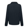 thumbnail image 5 of Qertyioot Hauts pour Femmes Mode Boutons Amples Imprimés Col à Revers Manches Longues T-shirts Blouse, 5 of 5