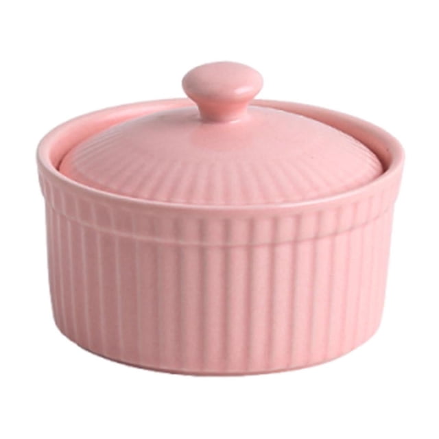 Ovzne Ceramic Small Baking Bowl Pudding Cup Oven Usable Dessert Bowl Pot Tableware Baking On Clearance