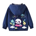 thumbnail image 5 of LOVZFMLL Vestes pour Filles Printemps Veste à Manches Longues à Capuche Décontractée Fine 2-3 Ans, 5 of 5
