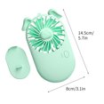thumbnail image 2 of Boovnll Portable Fan, Adjustable 3 Speed USB Rechargeable Fans Lightweight Compact Handheld Fan for Outdoor, Travel, Camping, Vacation, Summer Gift, Mini Fan - Fan, 2 of 4
