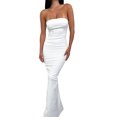 thumbnail image 3 of Faithtur Robe Sans Manches Épaules Dénudées pour Femmes Été Élégante Robe Moulante de Cocktail Mode Urbaine de Plage, 3 of 6