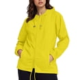 thumbnail image 2 of Pincandy Womens Waterproof Raincoat Lightweight Rain Jacket Trench Coat Hooded Windbreaker With Pockets for Outdoor, 2 of 7