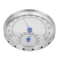 thumbnail image 2 of Round Thermometer Stainless Steel Waterproof Heat Resistant Thermometer Hygrometer for Outdoor Without Holder, 2 of 14