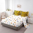 thumbnail image 3 of YST Ensemble de Douillette Simple 7 Pcs, Ensemble de Lit Réversible d'Halloween Simple, Ensemble de Literie Simple Lanterne Citrouille avec Douillette Chauve-Souris Noire, Drap Plat, Drap-Housse, Taies d'Oreiller, Couvre-Oreillers, 3 of 5