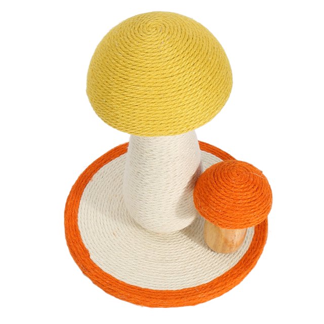 Poteau d'Escalade pour Chaton, Champignon à Griffer, Meuble Interactif Doux pour la Peau, Structure Robuste, Mignon pour Intérieur