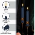 thumbnail image 3 of 7 Inch Taper Candle Candle Sticks, 4PCS Pillar Candles Handmade Unscenteds Candlesticks for Festive, Party, Spell, Wedding, Home Decor, 3 of 6