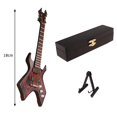 thumbnail image 4 of lionlar 1:6 Scale Handcrafted Electric Guitar Bass Model with Display Stand Doll House A, 4 of 6
