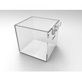 thumbnail image 3 of FixtureDisplays® Slatwall Clear Candy Bin Acrylic Plexiglass Holder Pen Pencil Ruler 100800-4PK, 3 of 4
