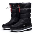 thumbnail image 2 of Kcodviy Women's Winter Solid Color S Snow Boots for Women Thick Soled and Fleece Women Snow Boot Protective Snow Boots Slip Short Snow Boots for Women Wide on Boots, 2 of 9