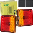 thumbnail image 2 of AMERTEER 2Pcs 12/ 24V LED Trailer Lights Rear Tail Lights Square Tail Stop Indicator Truck Lamp Kit Durable Indicator Stop Light Waterproof Reversing Marker Lights for Truck Trailer Campe, 2 of 11