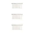 thumbnail image 1 of stanreset Rideaux de Café en Voile Transparent Brodé de Fleurs en Dentelle Beige 130x41 3Ensemble, 1 of 6