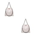 thumbnail image 3 of kurtrusly Functional And Beautiful Bags To Organize Life Classic And Timeless Shoulder Bag white 2Set, 3 of 6