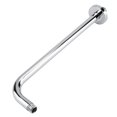 thumbnail image 3 of Replacement Shower Arm - Extra Long Stainless Steel 16.39 Inch Shower Rain Head Arm Replacement Flange Set Wall Fixed, Chrome Finish, 3 of 8