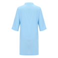 thumbnail image 4 of Kcodviy Robe Longue Taille Haute pour Femme Été à Nouer Couleur Unie Robe Portefeuille Ronde pour Femme Robe d'Été à Encolure, 4 of 7