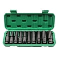 thumbnail image 2 of ZZkhGO 1/2 Inch Drive Socket Set, Extended Socket Wrench for Auto Repair, Chrome Vanadium Steel Tool Kit with Adapter, 2 of 7