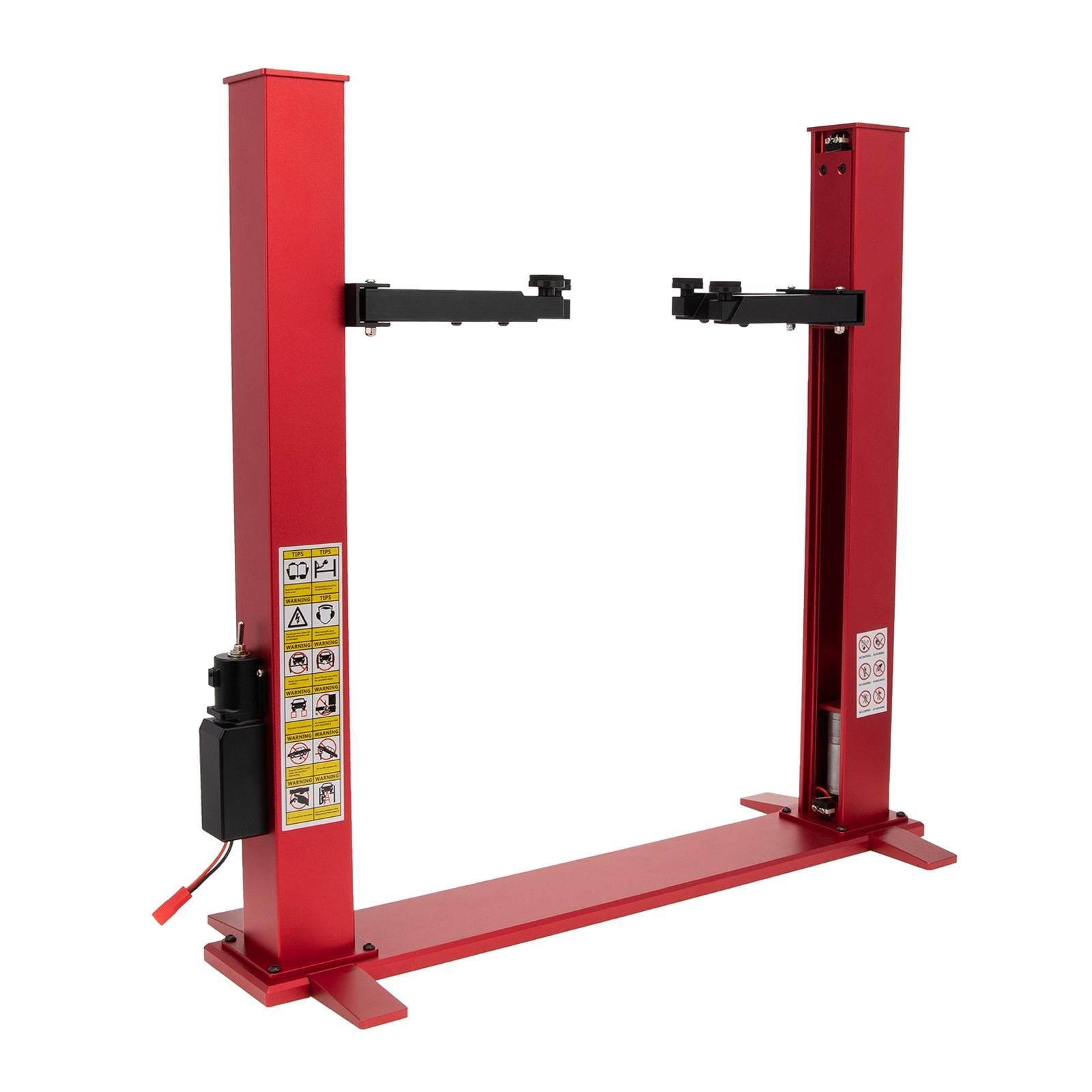 segolike Voiture RC Universelle Deux Poteaux Levage Réglable pour Voitures à l'Échelle 1:10 Modèle Rouge