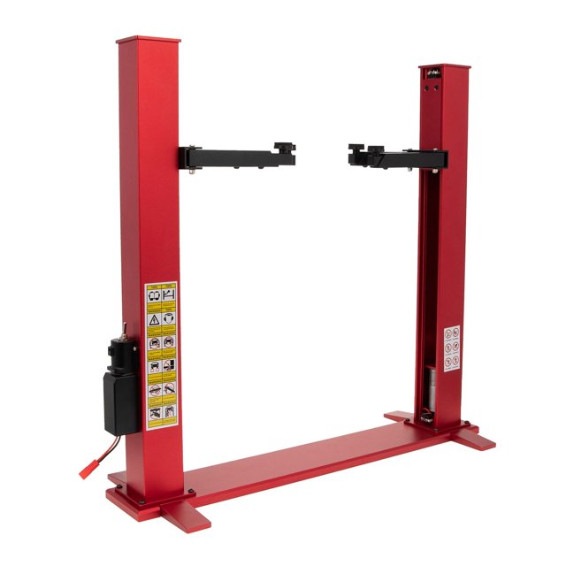 Segolike Élévateur Universel pour Voiture RC à Deux Poteaux en Rouge, Conçu pour les Voitures à l'Échelle 1:10. Cet Élévateur d'Entretien en Métal Présente des Supports Ajustables avec une Plage de 9,4 cm à 14,5 cm, une Hauteur de Levage Maximale de 24 cm et une Hauteur Globale de 41,6 cm. Comprend des Interrupteurs de Limite Coupés pour la Sécurité et Est Idéal pour les Installations sur Scène de garage Ou les Tâches d'Entretien de Voiture RC.