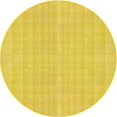 thumbnail image 1 of Ahgly Company Tapis Rond Lavable en Machine Intérieur Transitionnel Jaune Canari, 6 Pieds Rond, 1 of 7