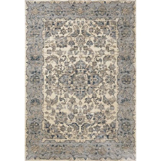 Dynamic Rugs PE463745150 3 Pi. 6 Po x 5 Pi. 6 Po Nacre 3745 Rectangle Zone de Transition Tapis - 150 Crème