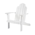 thumbnail image 3 of Riverbay Furniture Traditional Wood Outdoor Chair with Arm Rests in White, 3 of 17