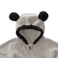 thumbnail image 5 of FAOWME Sweat à Capuche Chaud pour Enfants Garçons Filles Automne Hiver Gris 4-5 Ans, 5 of 5