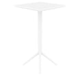 thumbnail image 4 of Sky Table de Bar Carré Pliant de 24 Pouces, Fini Blanc, 4 of 8