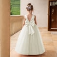 thumbnail image 2 of Wo-Fusoul Robe d'Anniversaire pour Filles, Robe de Princesse d'Été Sans Manches à Col Rond en Tulle et Maille, Robe de Fête pour Enfants de 1 à 15 Ans, 2 of 5